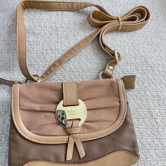 Relic Handbags - RELIC crossbody bag Brown canvas/ leather bag Women's shoulder bags